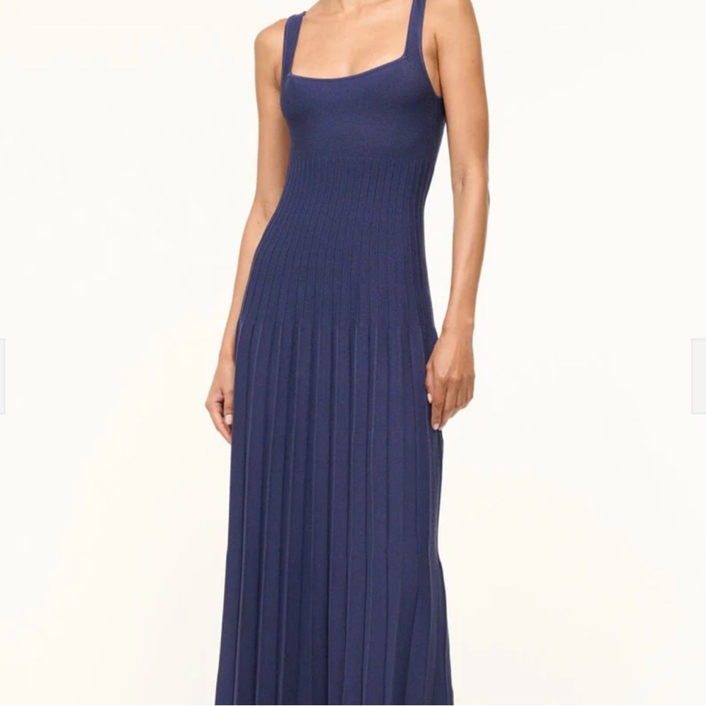 NWOT Staud Ellison Dress Navy